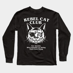 Rebel Cat Pirates Long Sleeve T-Shirt